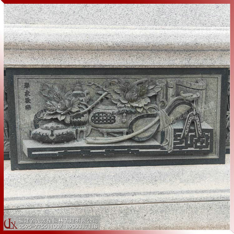 中式石材浮雕壁畫(huà)圖片